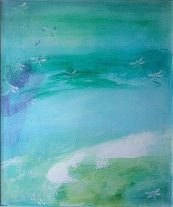 Mar azul 30x50