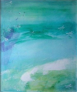 Mar azul 30x50