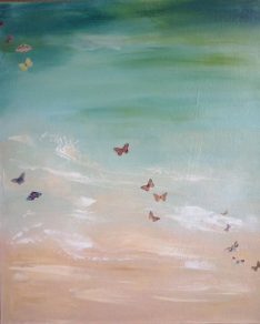 la playa de las mariposas 30x50