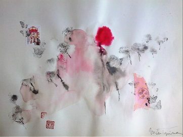 Camino al monte Fuji 28x21