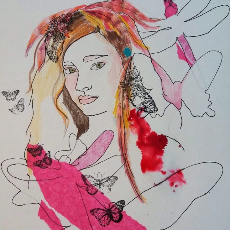 La noche de la pluma roja 20x30
