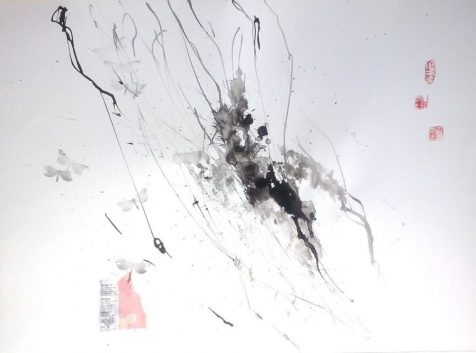 Ramas de cerezo llorón 50x35