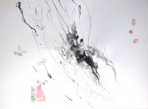 Ramas de cerezo llorón 50x35